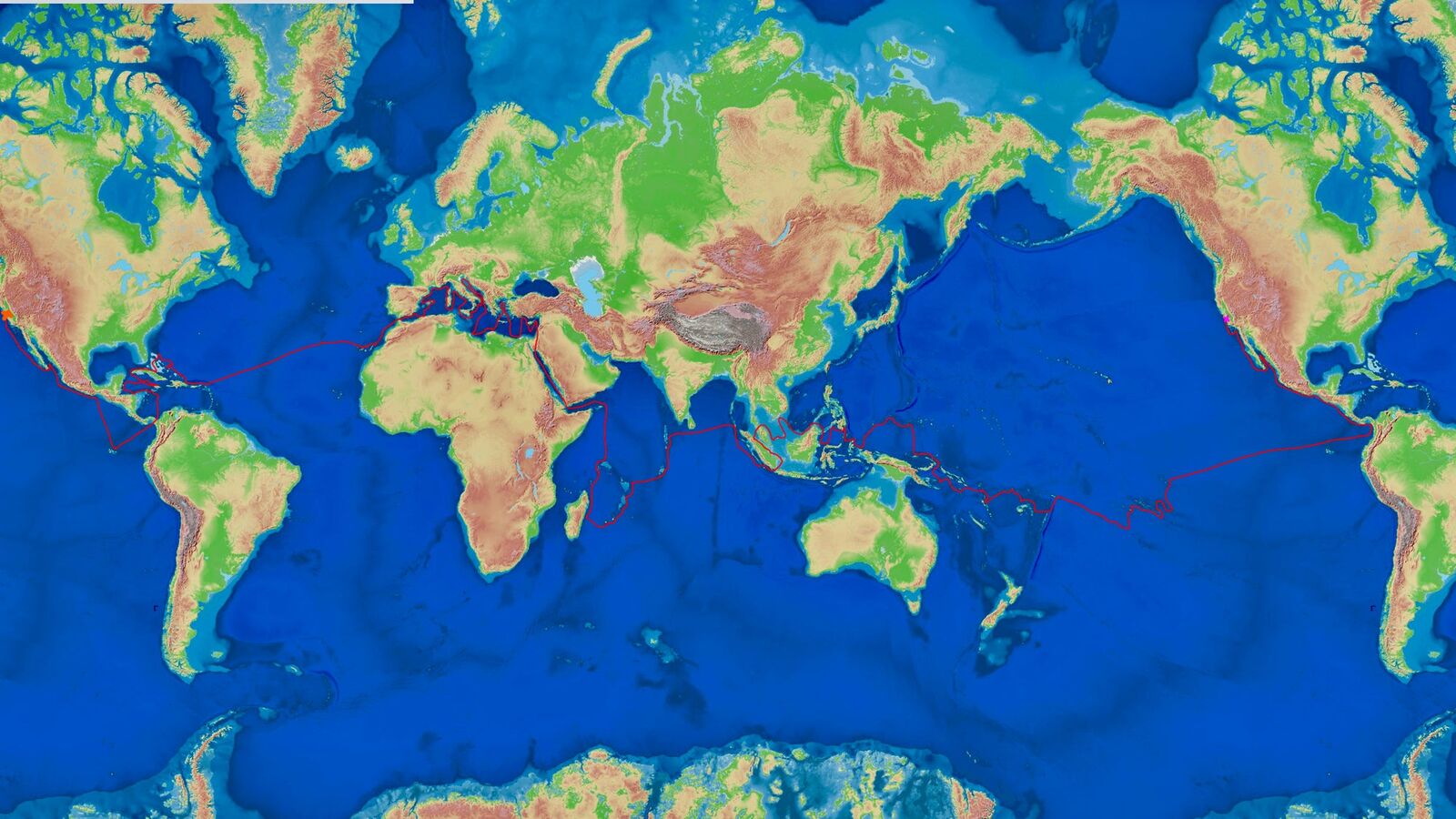 Planned route of Some Tuesday